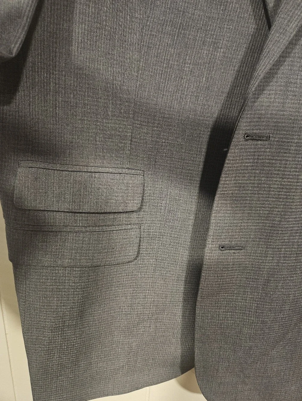 JC Penney 42R Gray 2 Button Blazer Jacket Sport Suit Coat Brand Tag Removed NEW